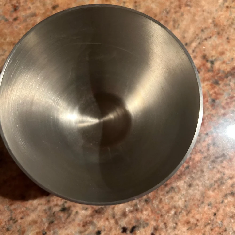 Jefferson Cup Pewter 8oz Tumbler. Vintage 3.5x3.5” Charlottesville VA